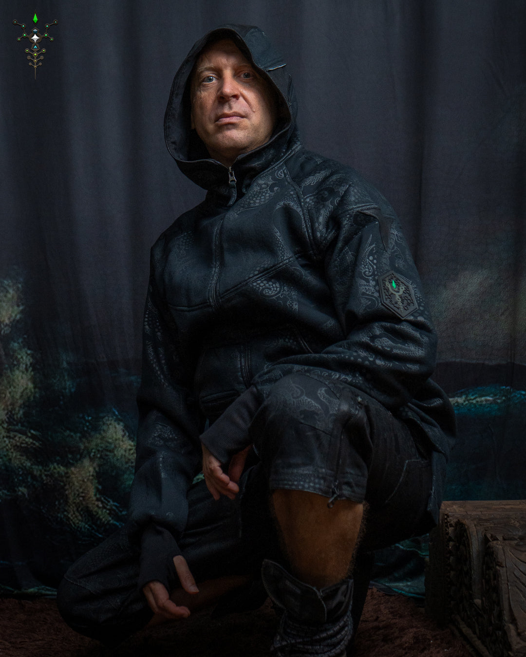 Hoodie Men / NEPTUNE Cotton Neoprene - BLAK DRAGONS
